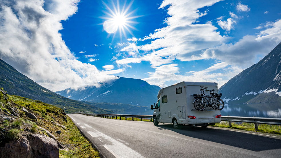 Plan your first motorhome holiday; driving in the mountains